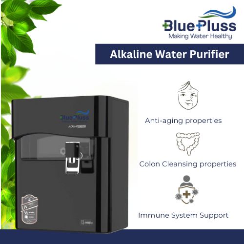 BluePluss Alkaline Water Purifier - Black