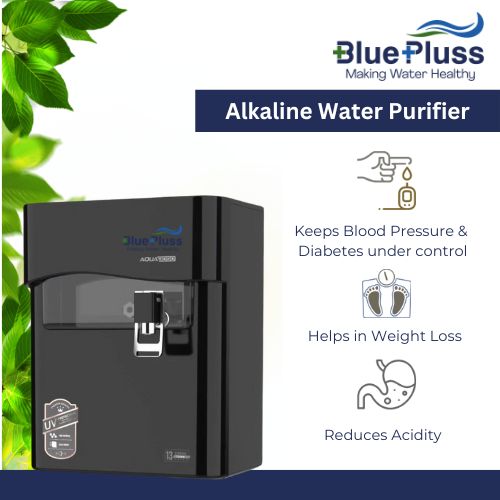 BluePluss Alkaline Water Purifier - Black