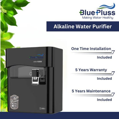 BluePluss Alkaline Water Purifier - Black