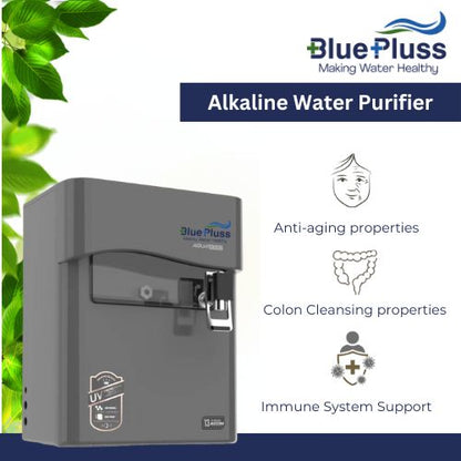 BluePluss Alkaline Water Purifier - Grey